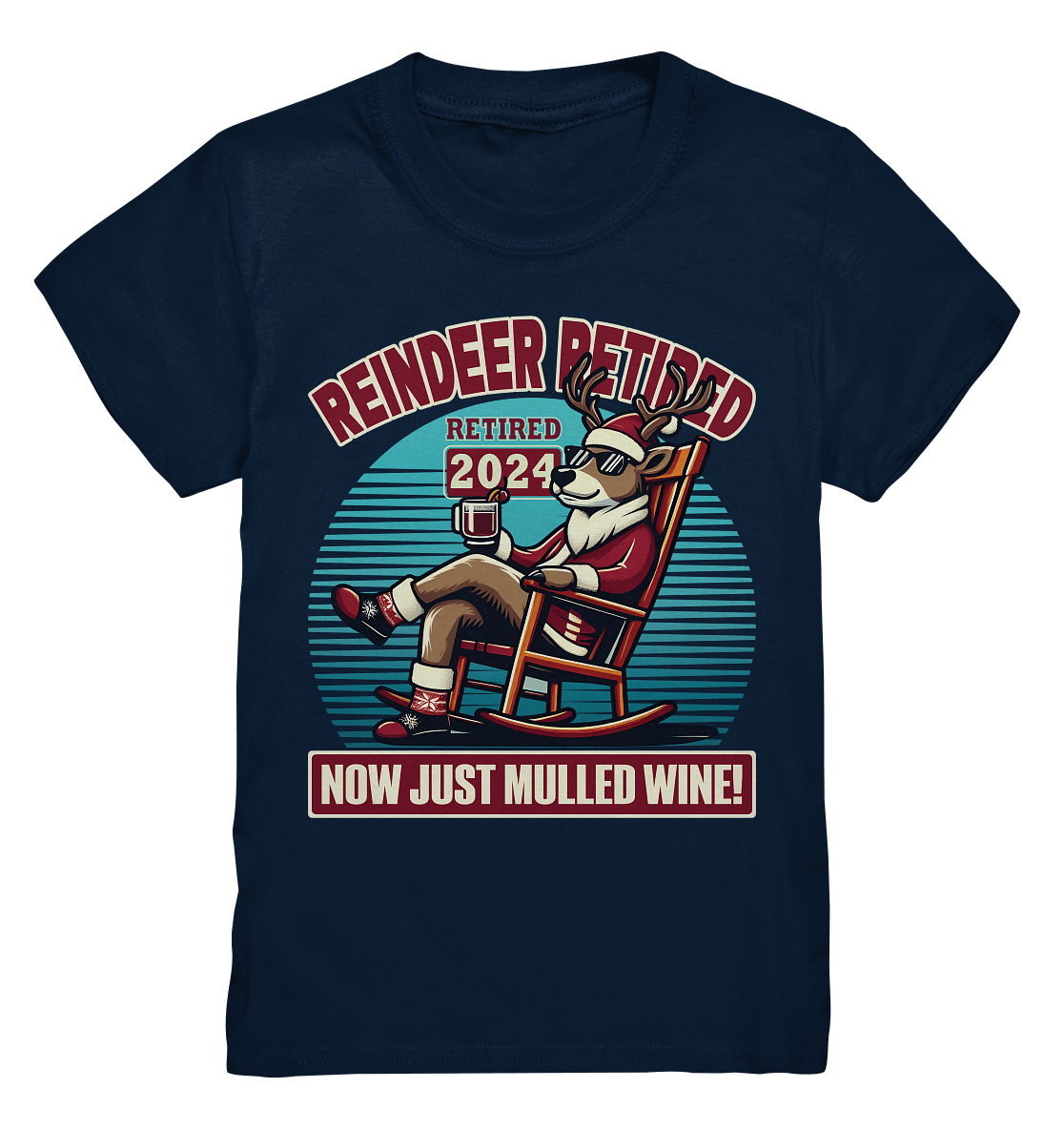 Reindeer Retired – Jetzt gibt's nur noch Glühwein! - Kids Premium Shirt - FaunaFeels Onlineshop Kids & Babys