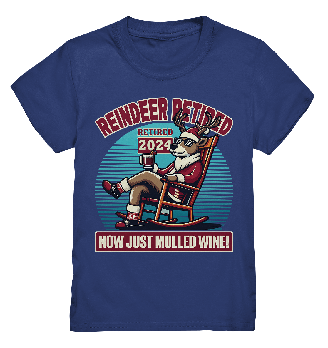 Reindeer Retired – Jetzt gibt's nur noch Glühwein! - Kids Premium Shirt - FaunaFeels Onlineshop Kids & Babys