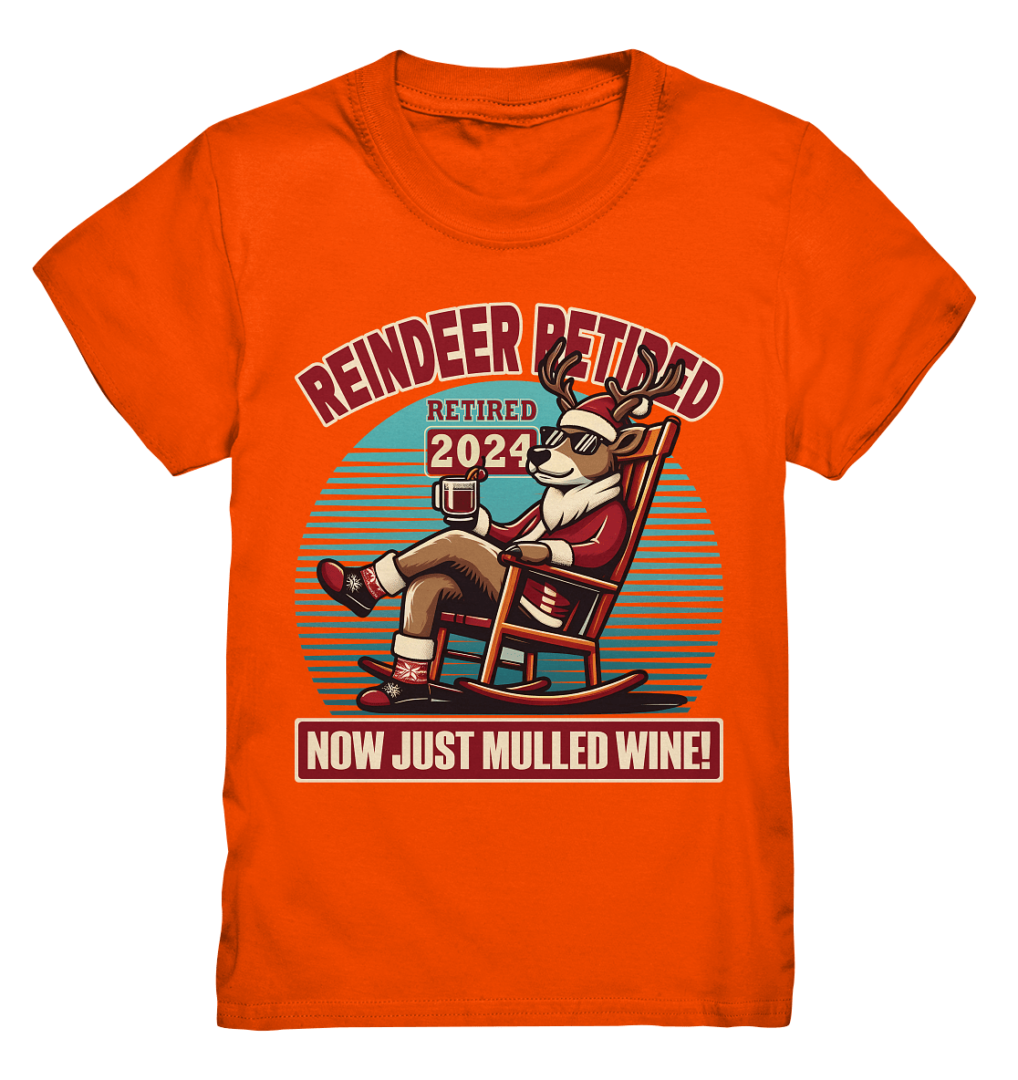 Reindeer Retired – Jetzt gibt's nur noch Glühwein! - Kids Premium Shirt - FaunaFeels Onlineshop Kids & Babys