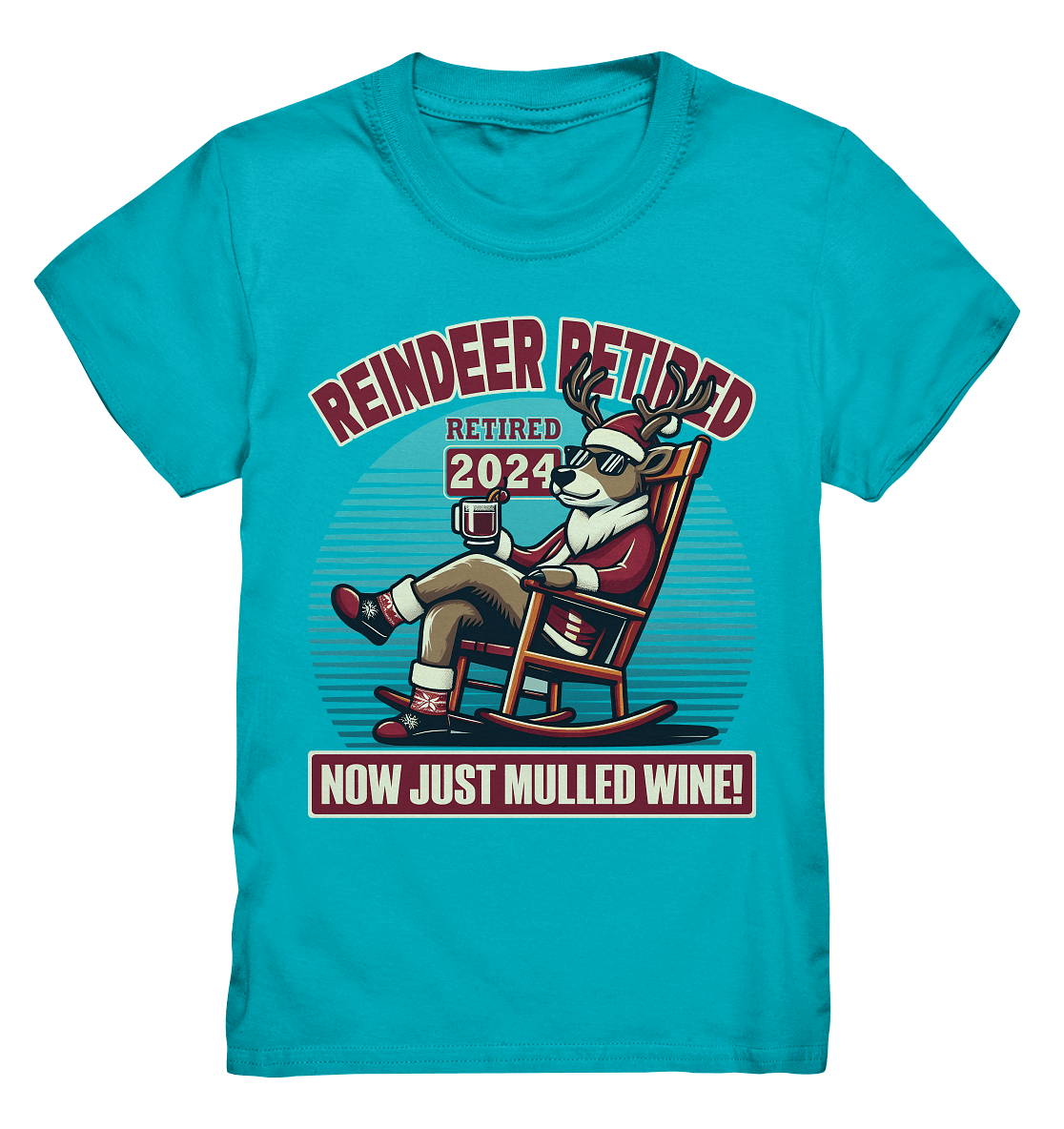 Reindeer Retired – Jetzt gibt's nur noch Glühwein! - Kids Premium Shirt - FaunaFeels Onlineshop Kids & Babys