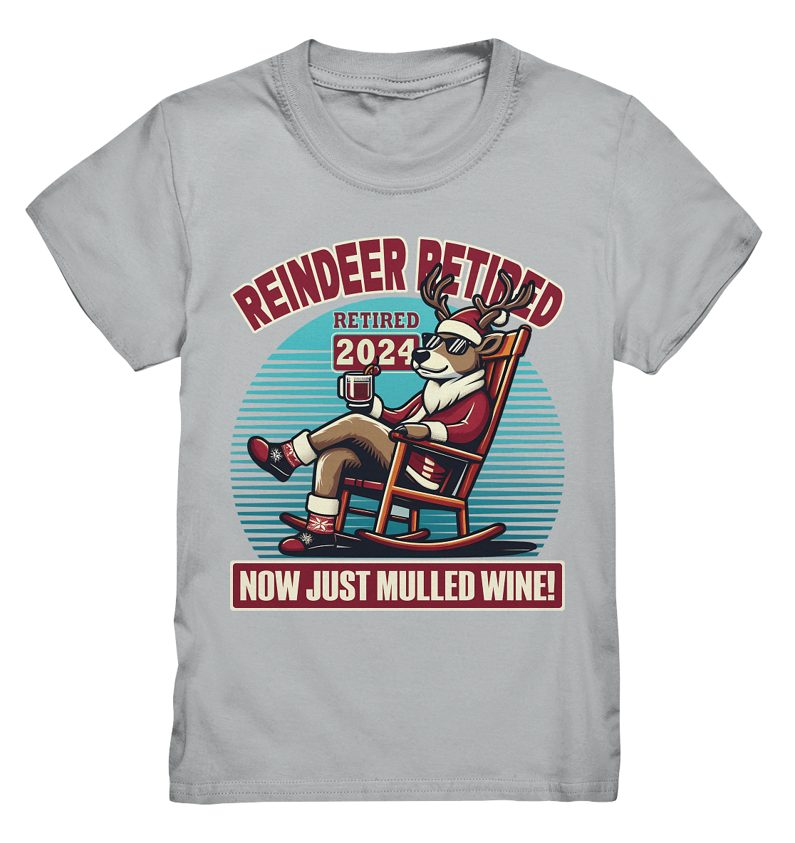 Reindeer Retired – Jetzt gibt's nur noch Glühwein! - Kids Premium Shirt - FaunaFeels Onlineshop Kids & Babys