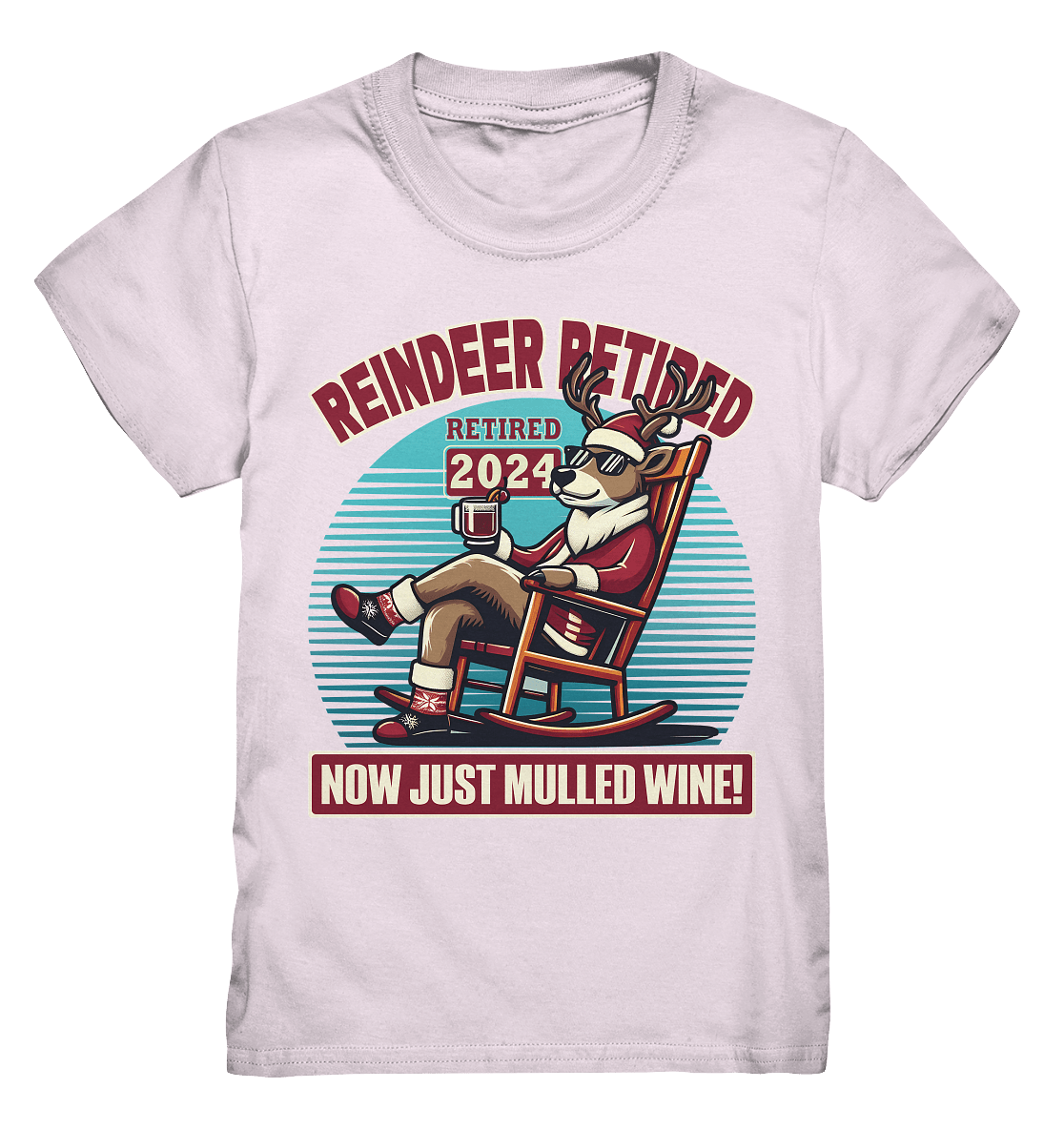 Reindeer Retired – Jetzt gibt's nur noch Glühwein! - Kids Premium Shirt - FaunaFeels Onlineshop Kids & Babys