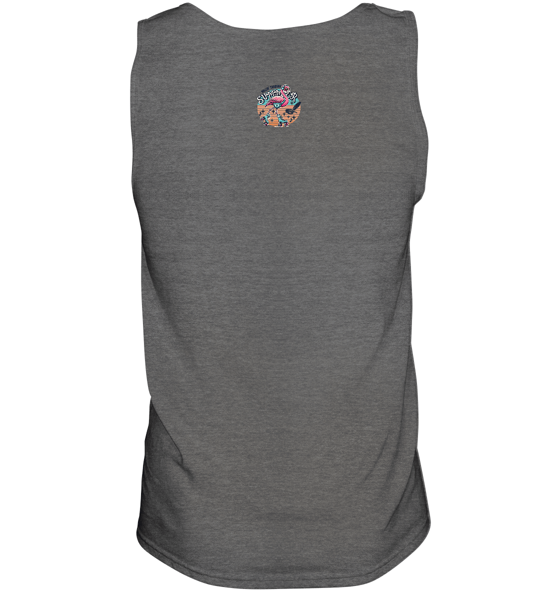 Rollin’ Through Summer – Cooler Flamingo auf Rollschuhen mit Retro - Vibes und Sommerfeeling - Relaxed Tank Top - FaunaFeels Onlineshop Tank - Tops