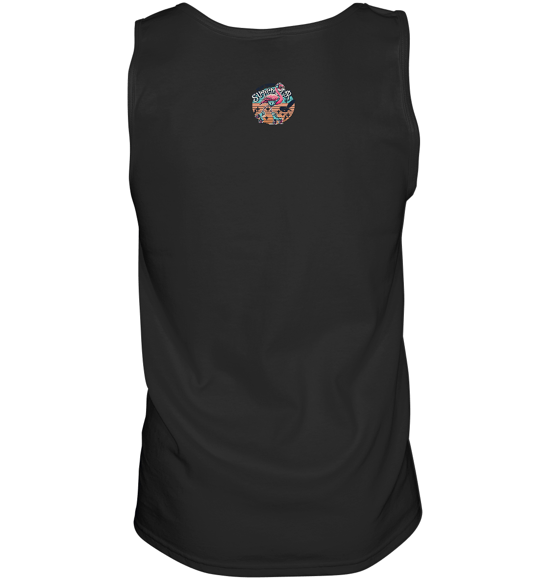 Rollin’ Through Summer – Cooler Flamingo auf Rollschuhen mit Retro - Vibes und Sommerfeeling - Relaxed Tank Top - FaunaFeels Onlineshop Tank - Tops