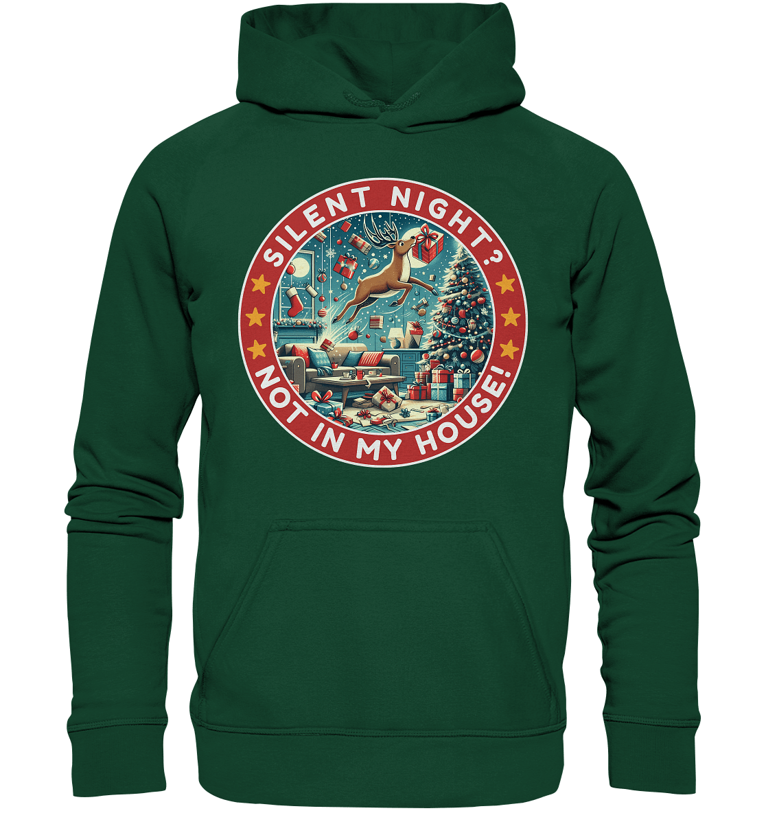 Silent Night? Not in My House! – Das chaotische Weihnachtsrentier! - Kids Premium Hoodie - FaunaFeels Onlineshop Kids & Babys