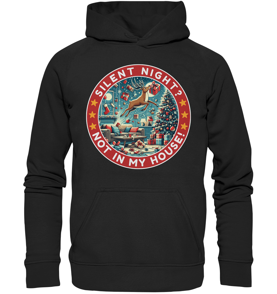 Silent Night? Not in My House! – Das chaotische Weihnachtsrentier! - Kids Premium Hoodie - FaunaFeels Onlineshop Kids & Babys