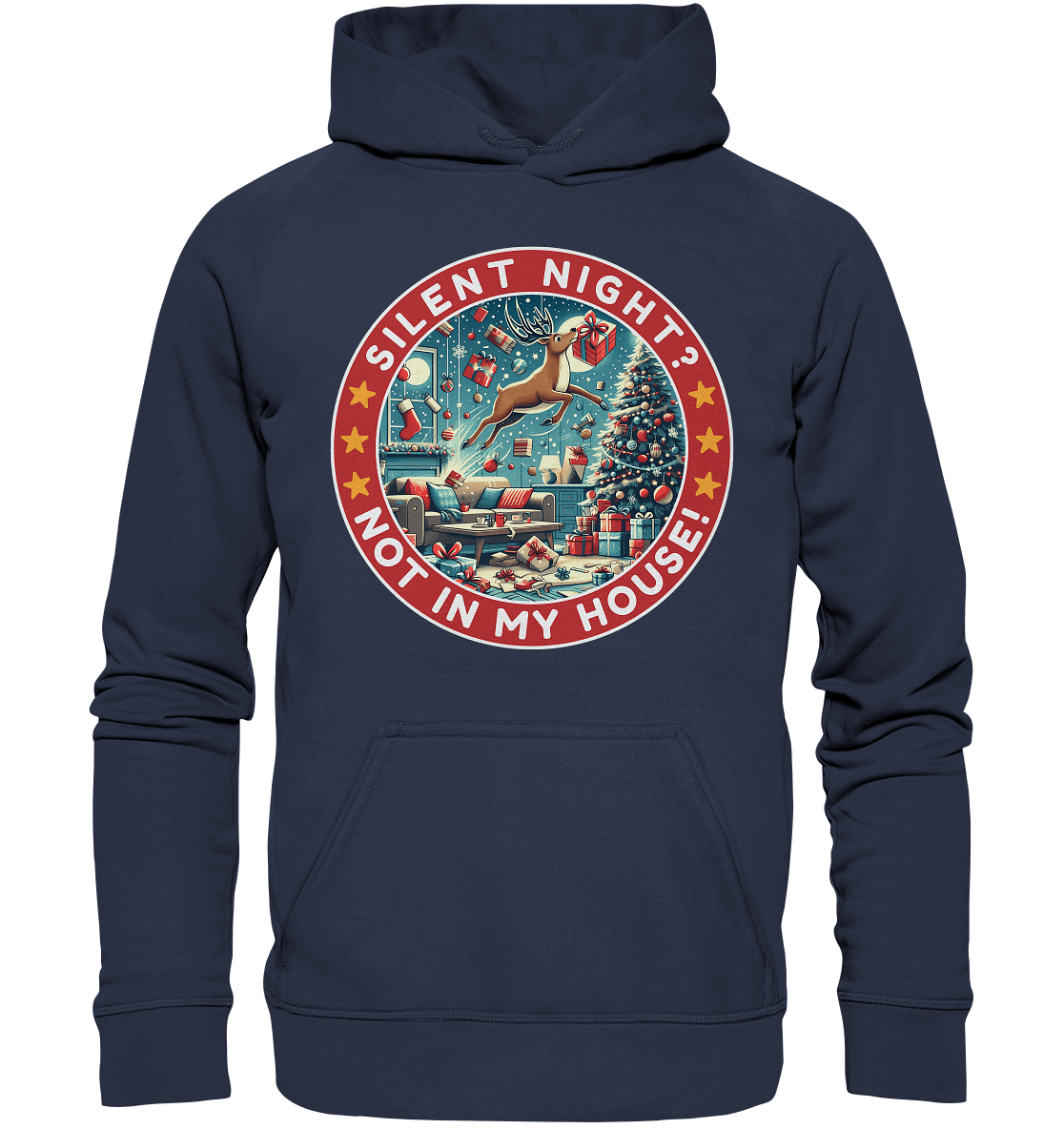 Silent Night? Not in My House! – Das chaotische Weihnachtsrentier! - Kids Premium Hoodie - FaunaFeels Onlineshop Kids & Babys