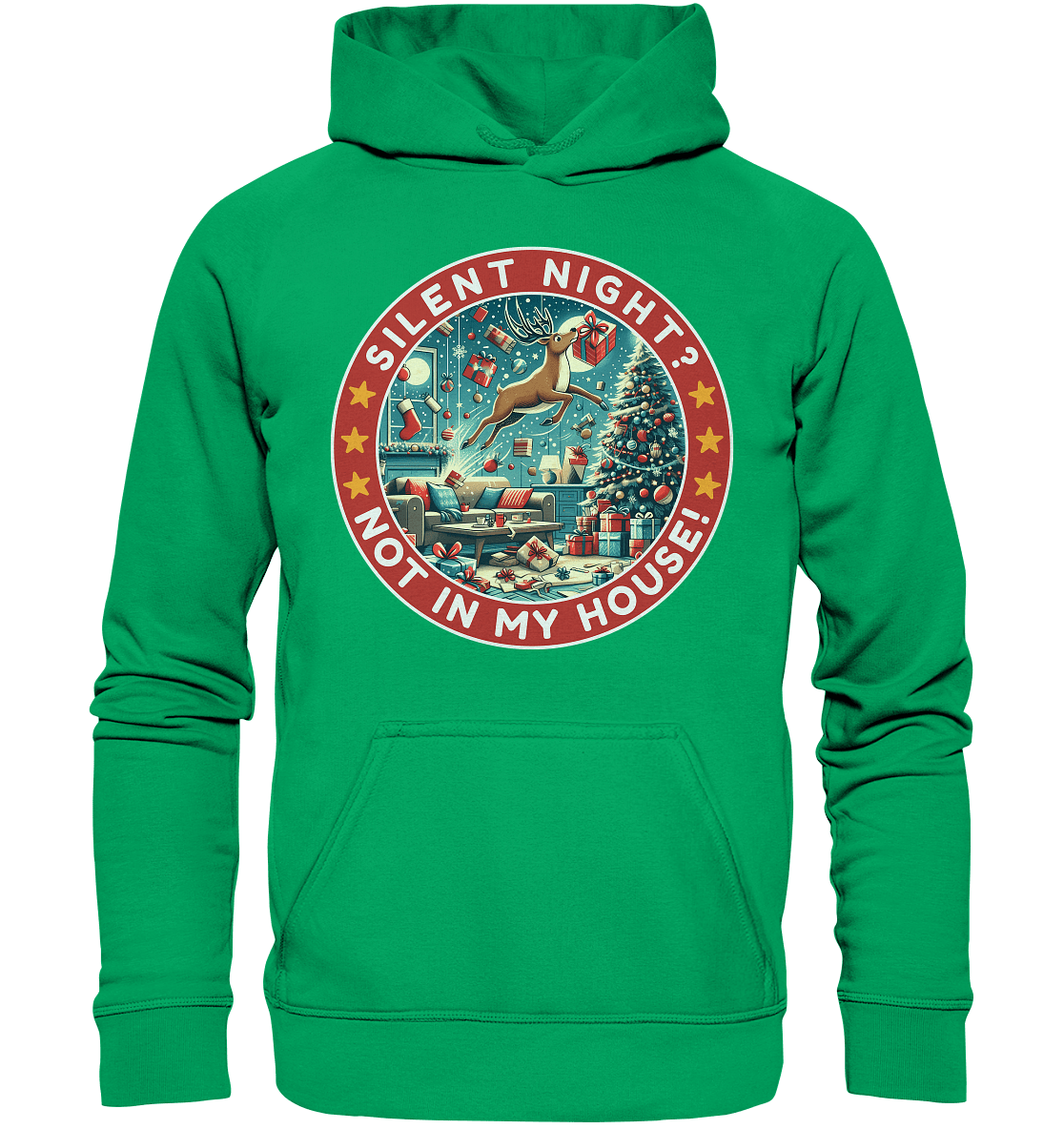 Silent Night? Not in My House! – Das chaotische Weihnachtsrentier! - Kids Premium Hoodie - FaunaFeels Onlineshop Kids & Babys