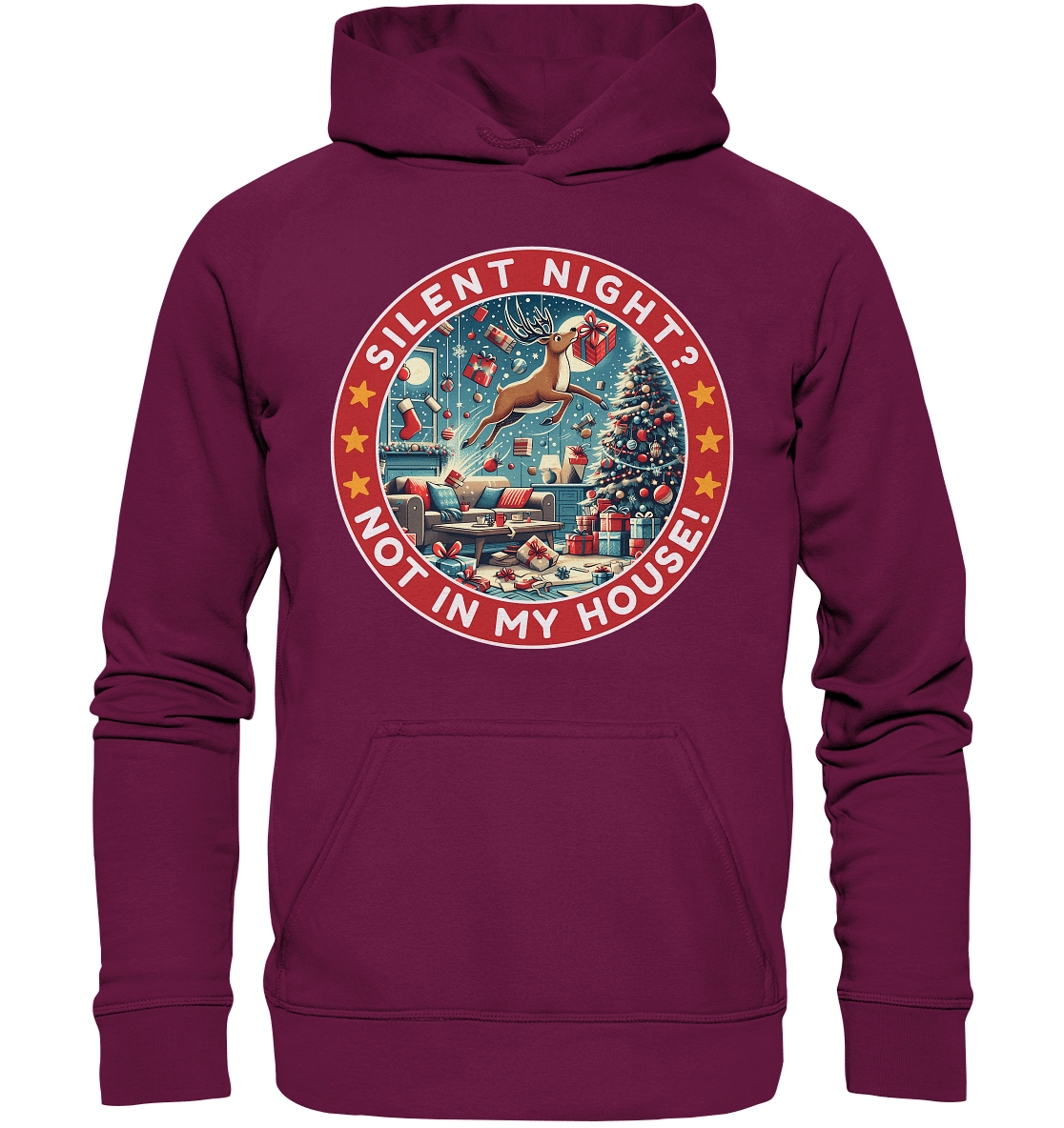 Silent Night? Not in My House! – Das chaotische Weihnachtsrentier! - Kids Premium Hoodie - FaunaFeels Onlineshop Kids & Babys