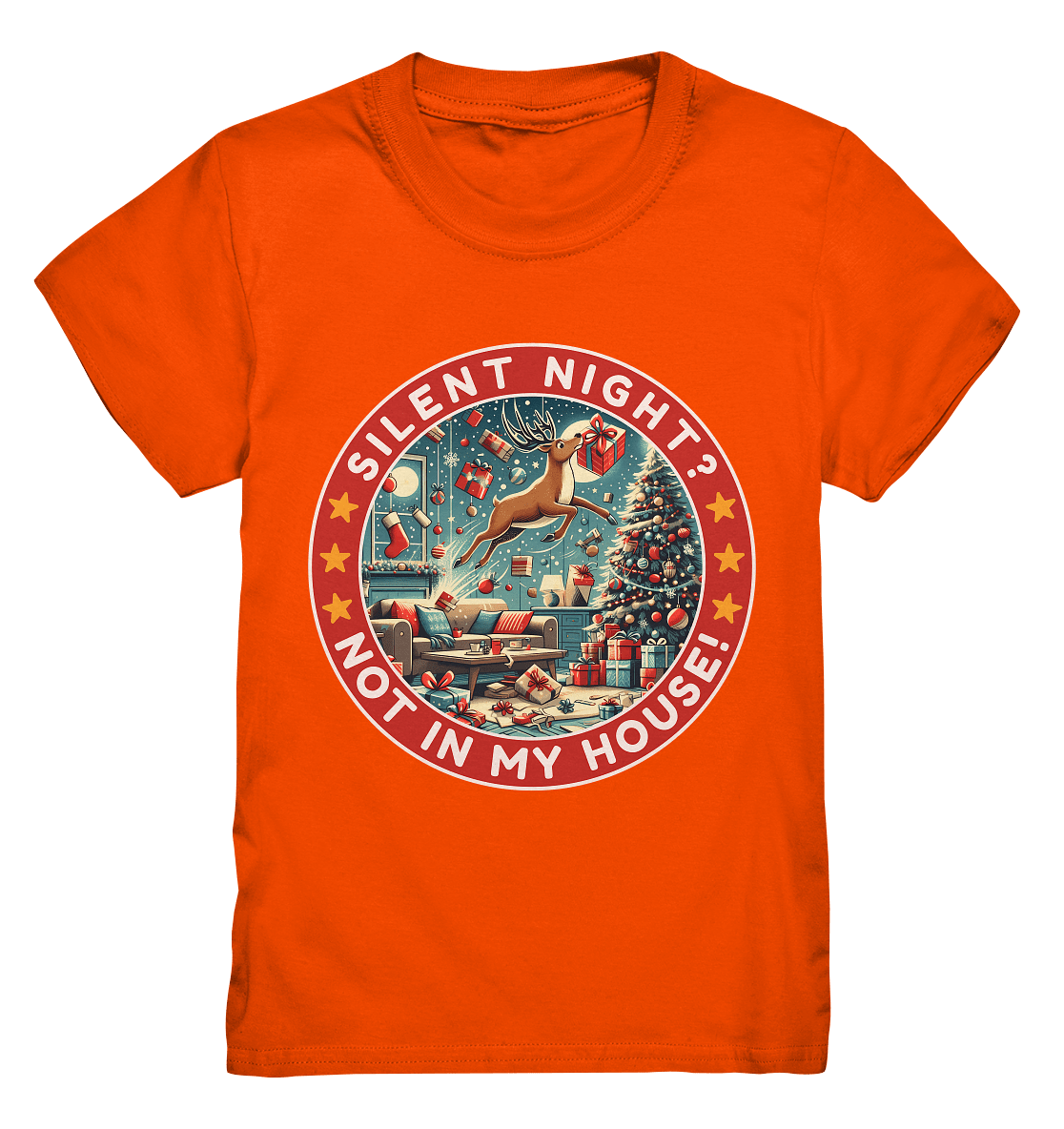Silent Night? Not in My House! – Das chaotische Weihnachtsrentier! - Kids Premium Shirt - FaunaFeels Onlineshop Kids & Babys