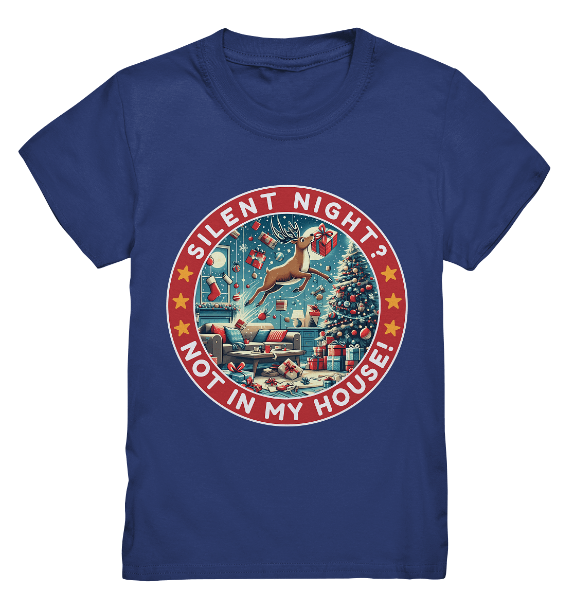 Silent Night? Not in My House! – Das chaotische Weihnachtsrentier! - Kids Premium Shirt - FaunaFeels Onlineshop Kids & Babys