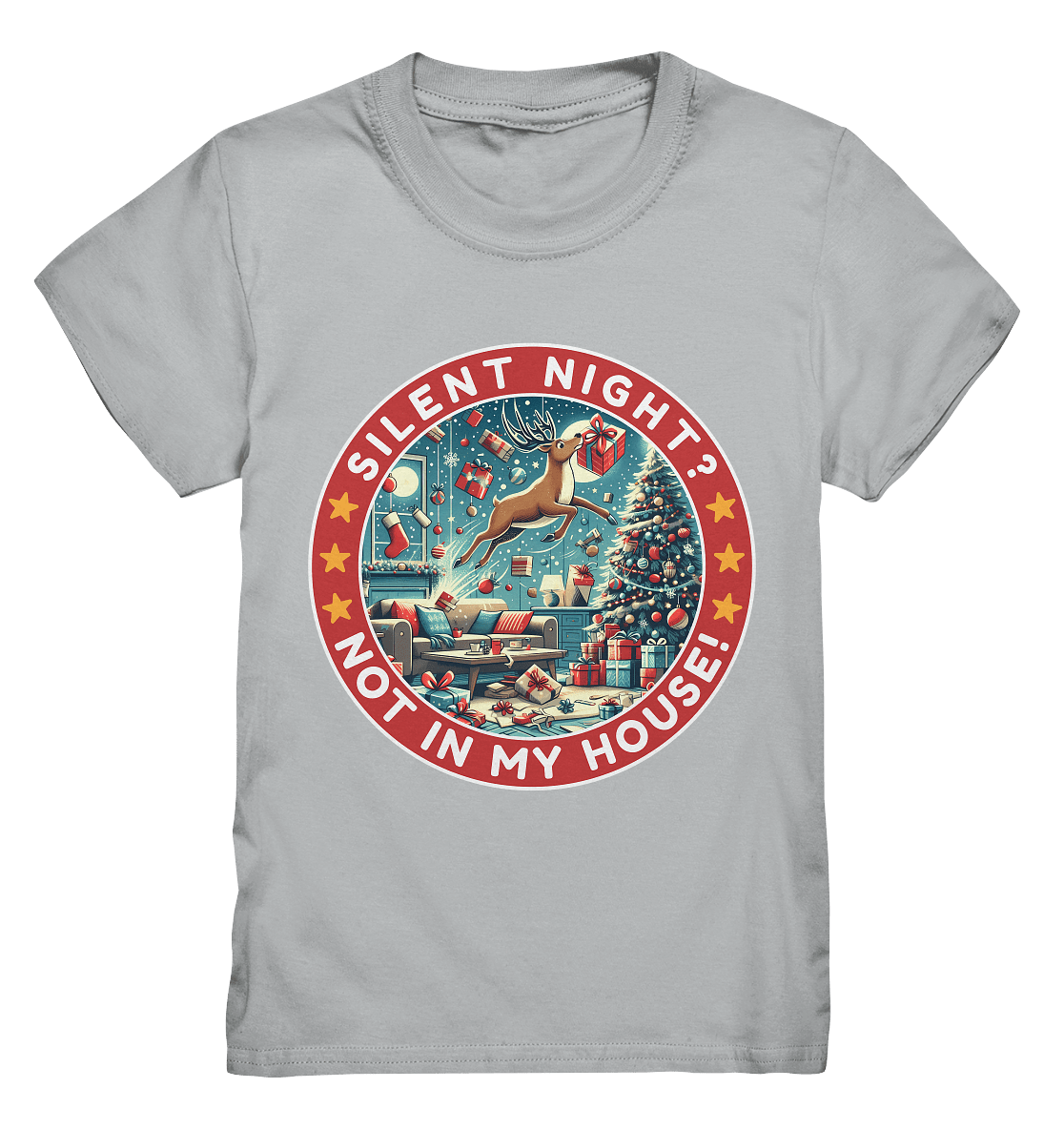 Silent Night? Not in My House! – Das chaotische Weihnachtsrentier! - Kids Premium Shirt - FaunaFeels Onlineshop Kids & Babys