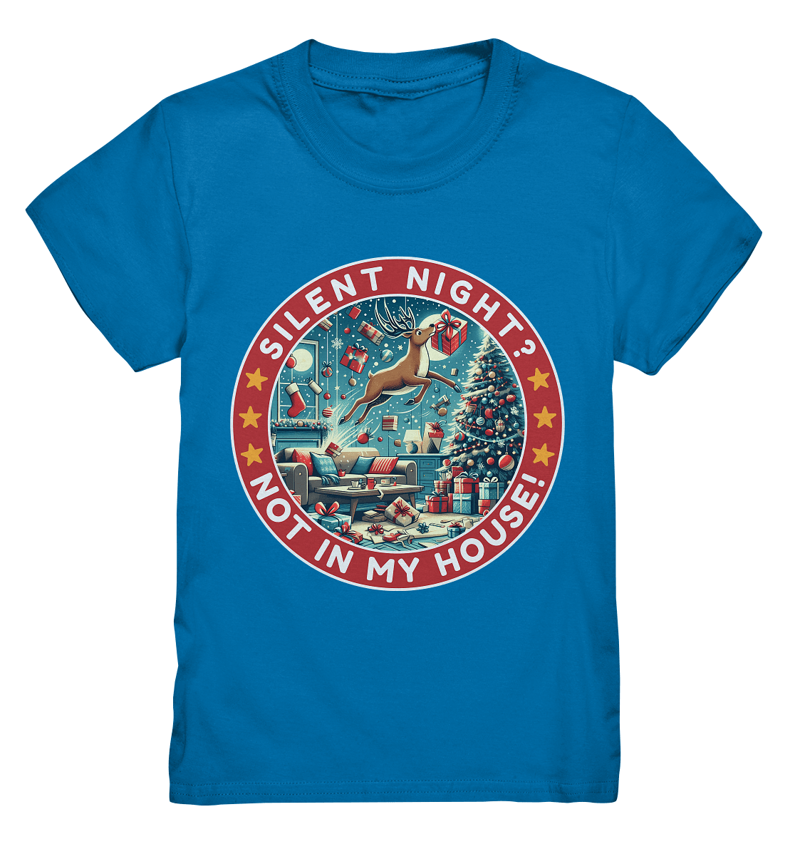 Silent Night? Not in My House! – Das chaotische Weihnachtsrentier! - Kids Premium Shirt - FaunaFeels Onlineshop Kids & Babys