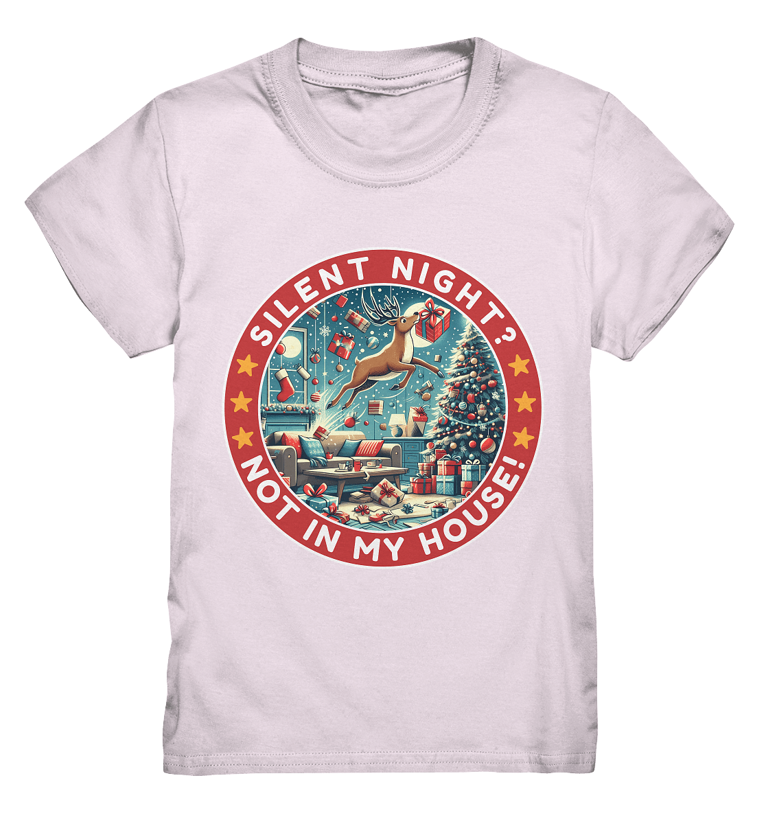 Silent Night? Not in My House! – Das chaotische Weihnachtsrentier! - Kids Premium Shirt - FaunaFeels Onlineshop Kids & Babys