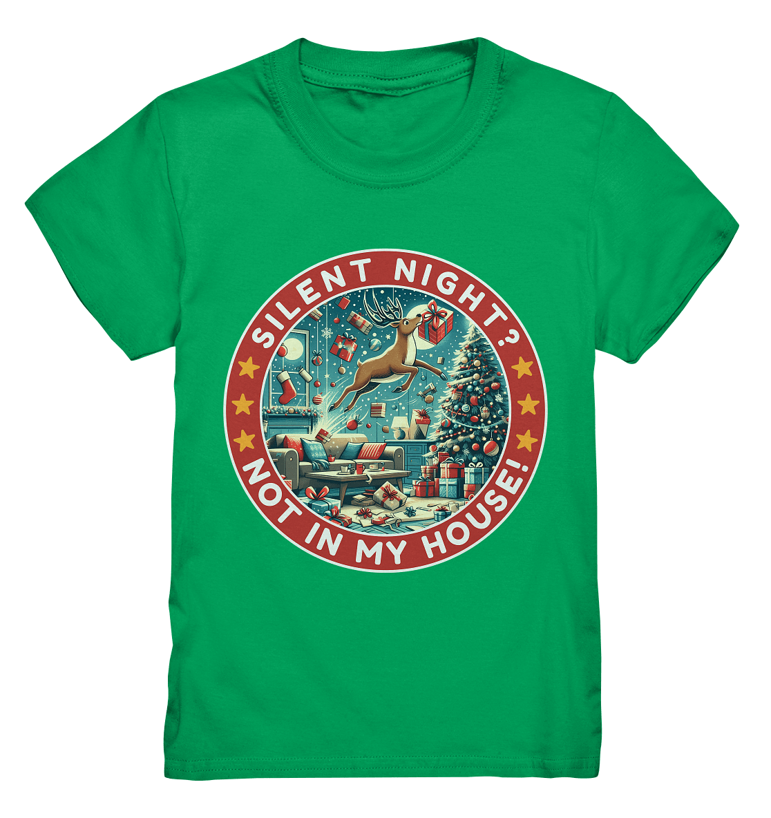 Silent Night? Not in My House! – Das chaotische Weihnachtsrentier! - Kids Premium Shirt - FaunaFeels Onlineshop Kids & Babys