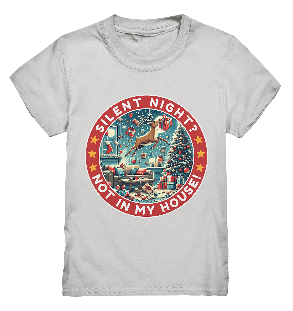 Silent Night? Not in My House! – Das chaotische Weihnachtsrentier! - Kids Premium Shirt - FaunaFeels Onlineshop Kids & Babys