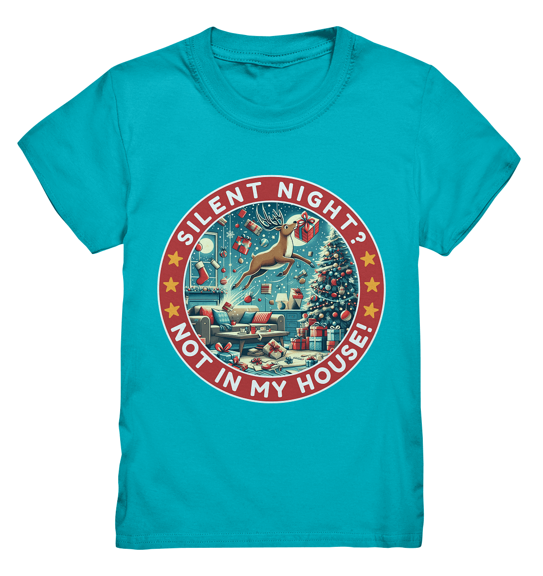 Silent Night? Not in My House! – Das chaotische Weihnachtsrentier! - Kids Premium Shirt - FaunaFeels Onlineshop Kids & Babys