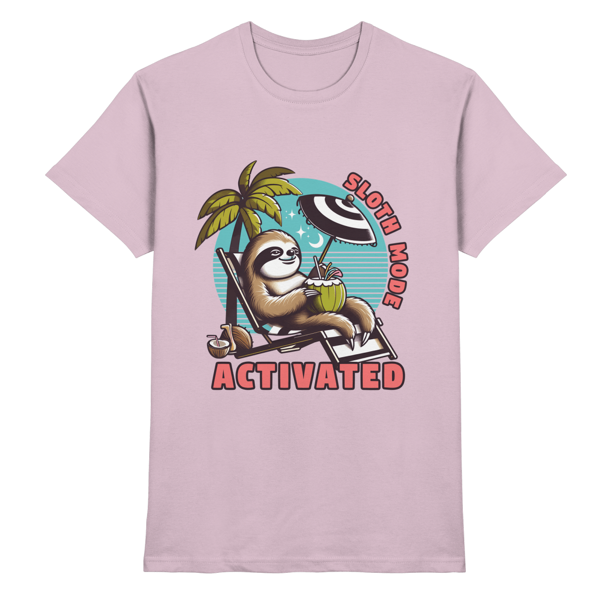 Sloth Mode Activated – Lustiges Faultier - Motiv für entspannte Sommermomente - Heavy Cotton T-Shirt - FaunaFeels Onlineshop Unisex - Shirts