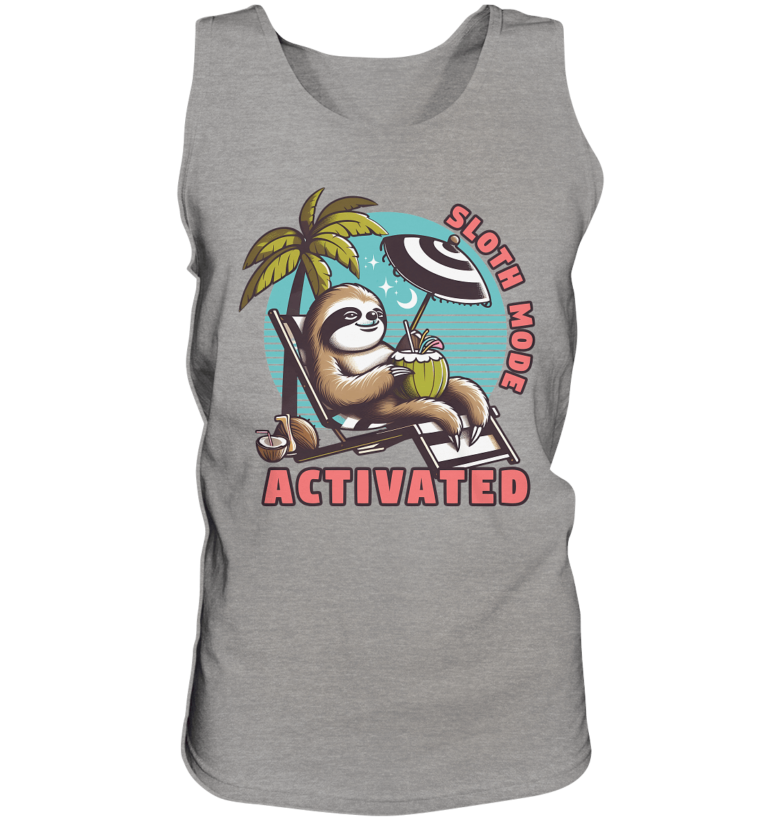 Sloth Mode Activated – Lustiges Faultier - Motiv für entspannte Sommermomente - Relaxed Tank Top - FaunaFeels Onlineshop Tank - Tops