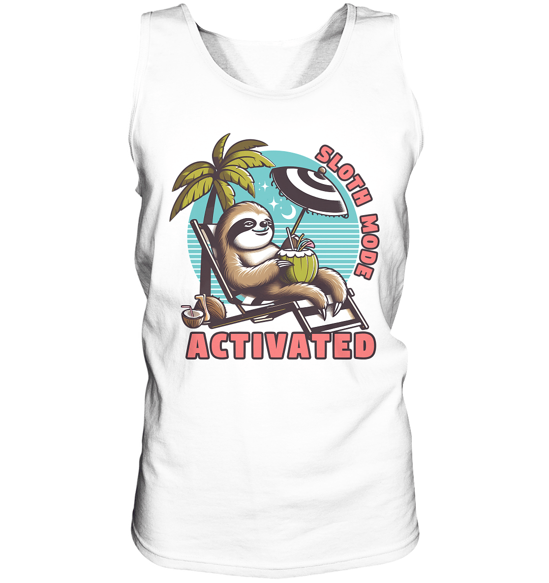 Sloth Mode Activated – Lustiges Faultier - Motiv für entspannte Sommermomente - Relaxed Tank Top - FaunaFeels Onlineshop Tank - Tops