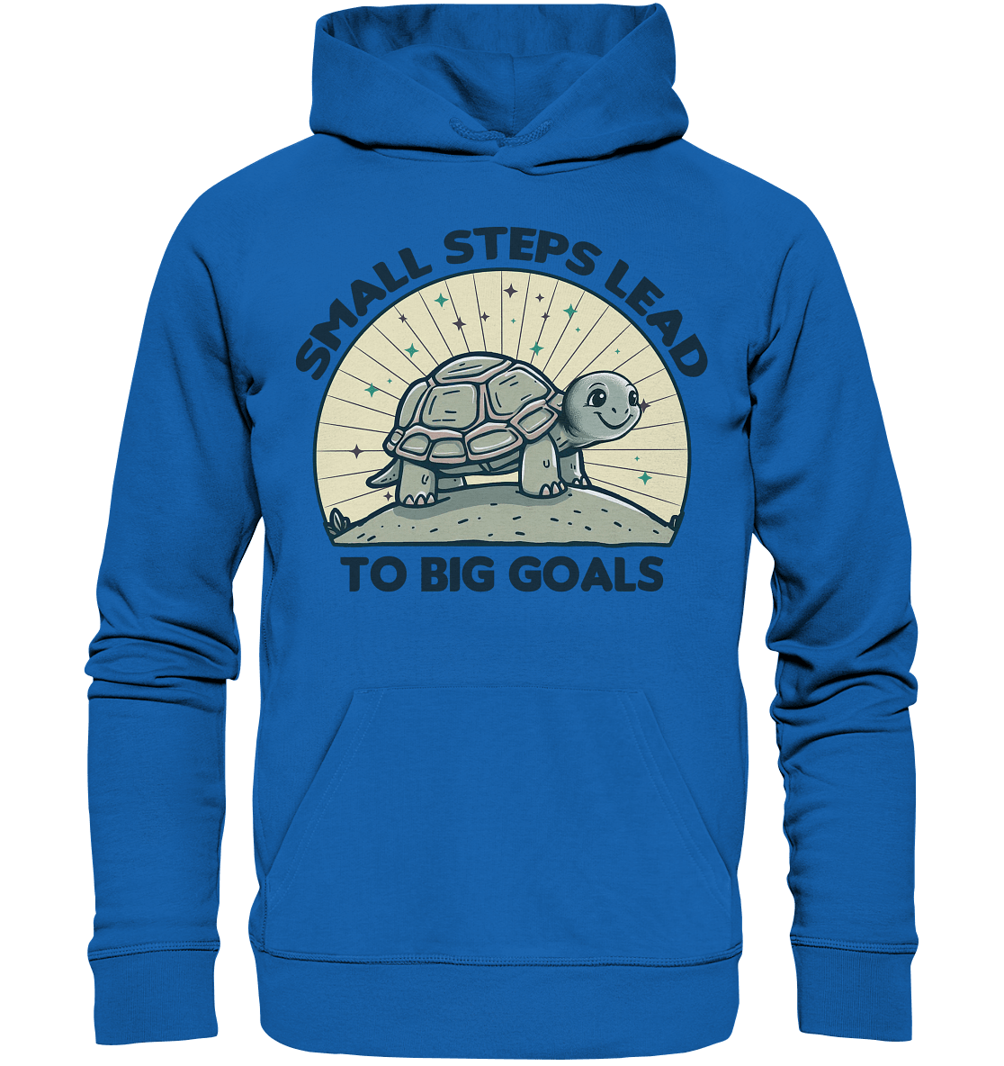 Small Steps Lead to Big Goals – Zielstrebige Schildkröte - Premium Unisex Hoodie - FaunaFeels Onlineshop Hoodies