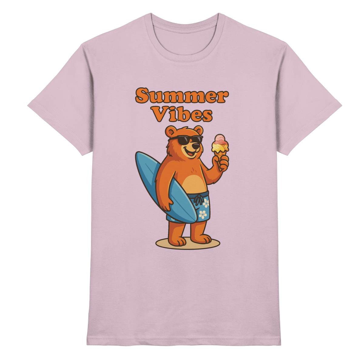 Sommer Vibes Bär – Der perfekte Begleiter für sonnige Tage - Heavy Cotton T-Shirt - FaunaFeels Onlineshop Unisex - Shirts