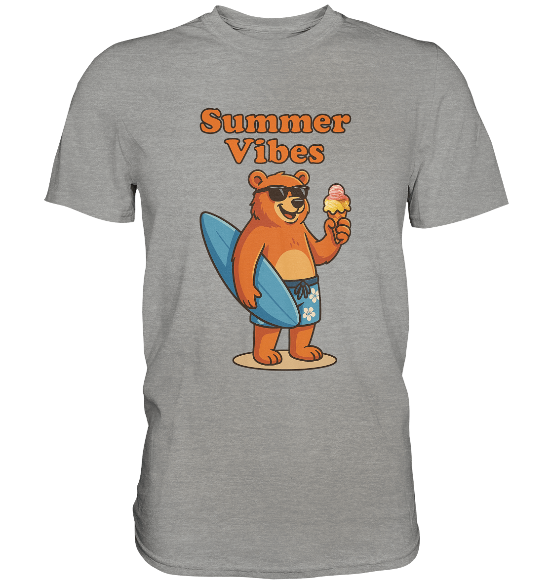 Sommer Vibes Bär – Der perfekte Begleiter für sonnige Tage - Premium Shirt - FaunaFeels Onlineshop Unisex - Shirts