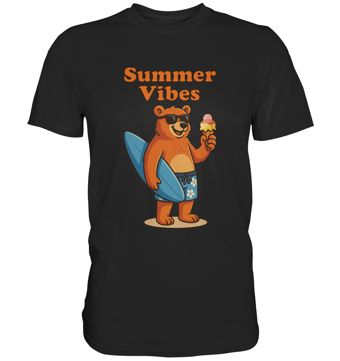Sommer Vibes Bär – Der perfekte Begleiter für sonnige Tage - Premium Shirt - FaunaFeels Onlineshop Unisex - Shirts