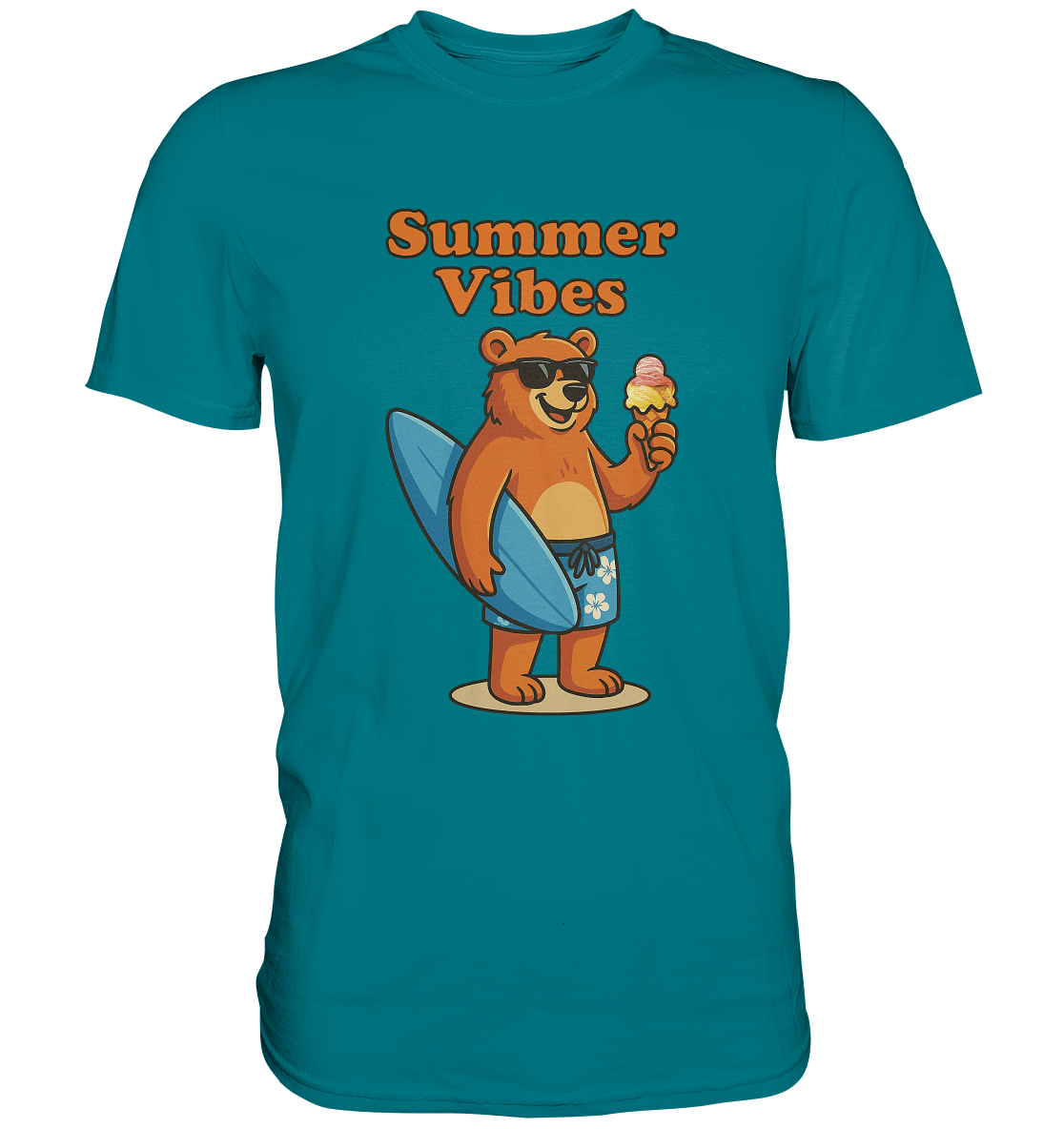 Sommer Vibes Bär – Der perfekte Begleiter für sonnige Tage - Premium Shirt - FaunaFeels Onlineshop Unisex - Shirts