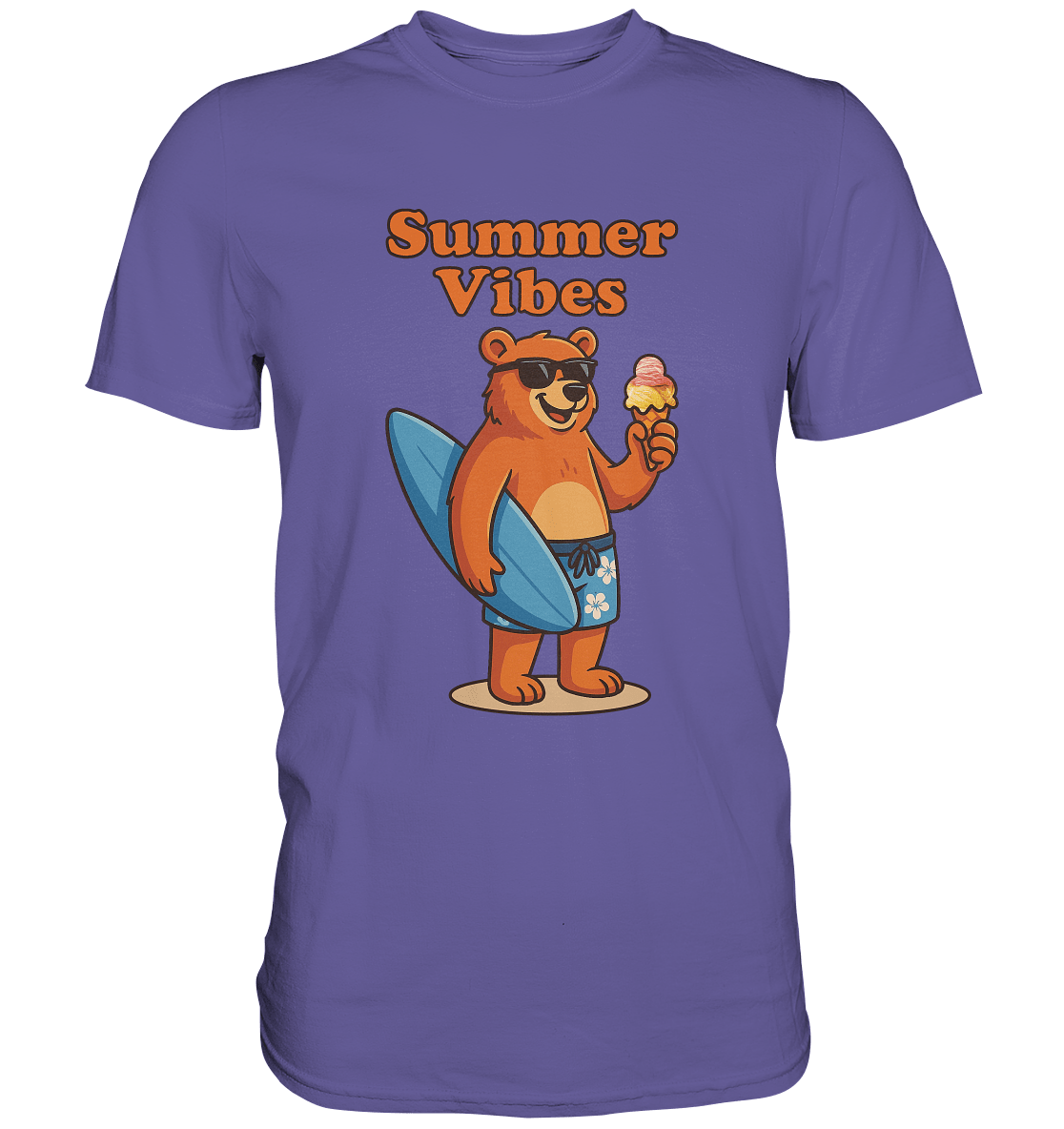 Sommer Vibes Bär – Der perfekte Begleiter für sonnige Tage - Premium Shirt - FaunaFeels Onlineshop Unisex - Shirts