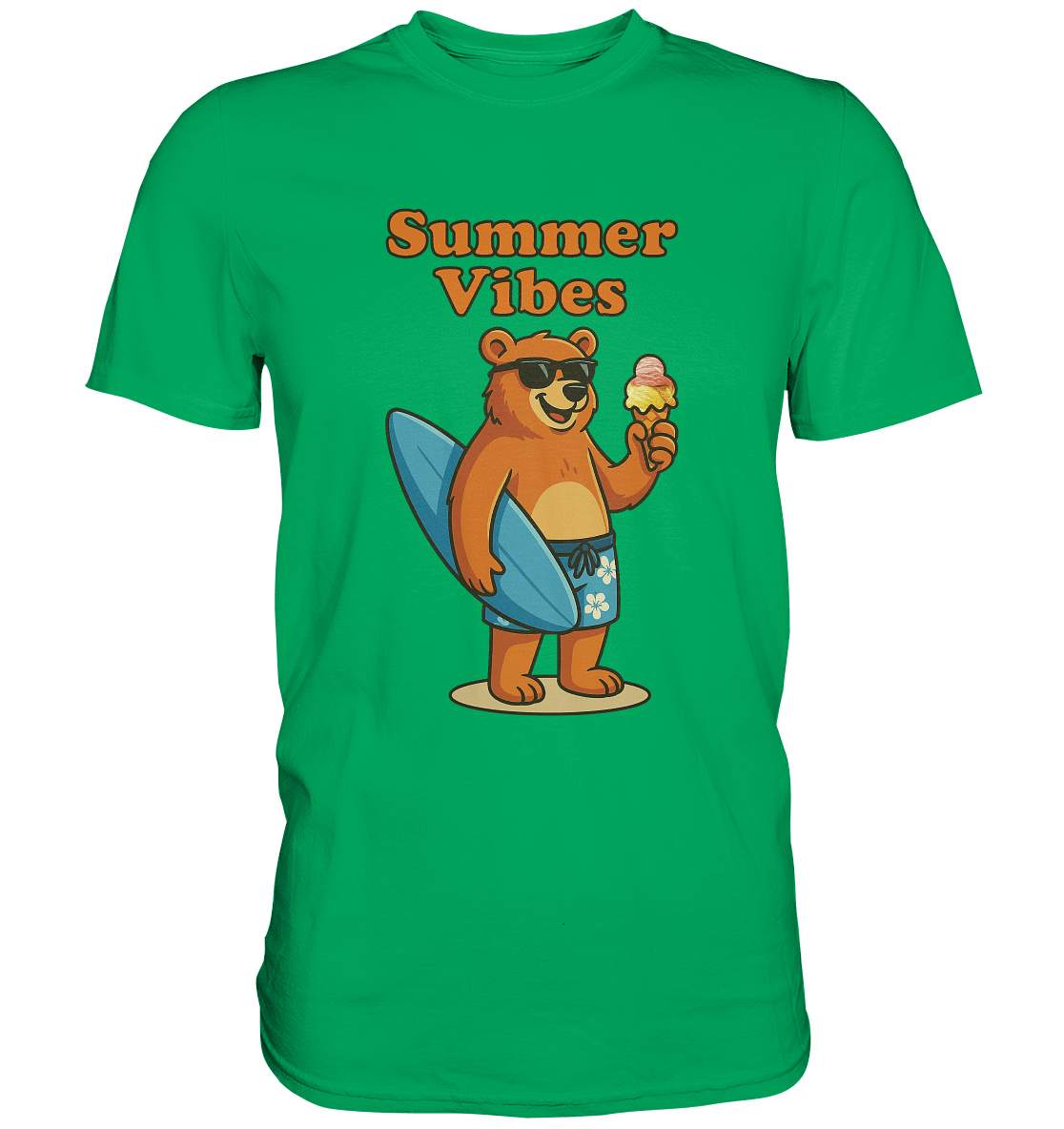 Sommer Vibes Bär – Der perfekte Begleiter für sonnige Tage - Premium Shirt - FaunaFeels Onlineshop Unisex - Shirts