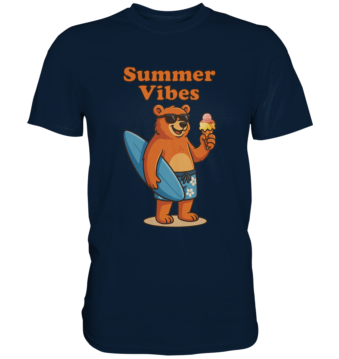 Sommer Vibes Bär – Der perfekte Begleiter für sonnige Tage - Premium Shirt - FaunaFeels Onlineshop Unisex - Shirts