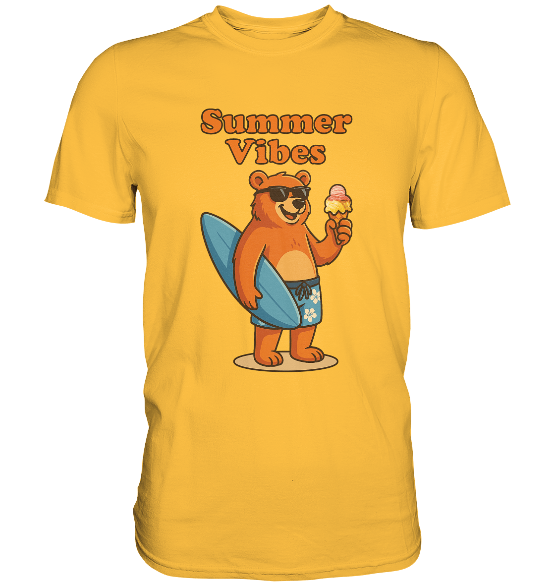 Sommer Vibes Bär – Der perfekte Begleiter für sonnige Tage - Premium Shirt - FaunaFeels Onlineshop Unisex - Shirts
