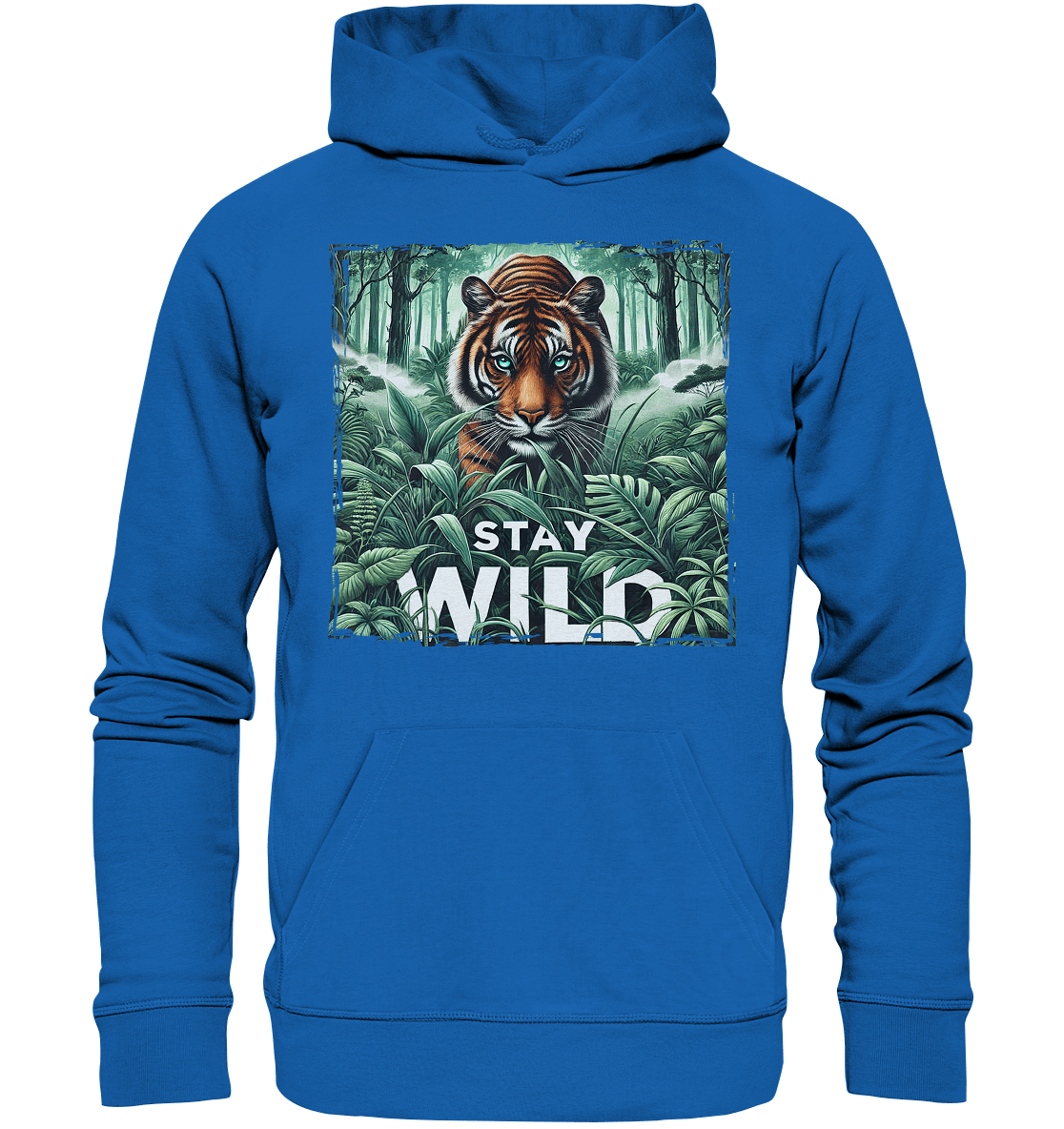 Stay Wild – Tiger im Dschungel - Premium Unisex Hoodie - FaunaFeels Onlineshop Hoodies