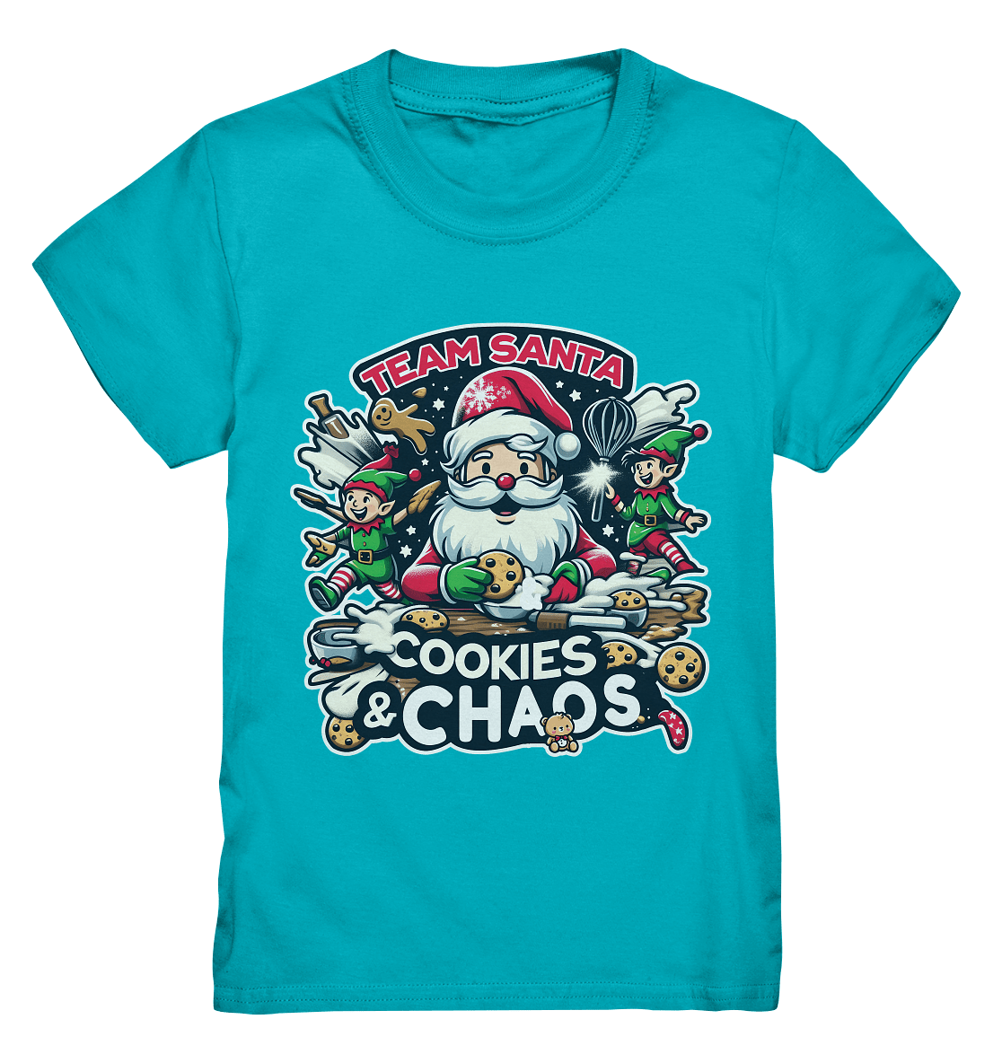 Team Santa – Cookies & Chaos! - Kids Premium Shirt - FaunaFeels Onlineshop Kids & Babys