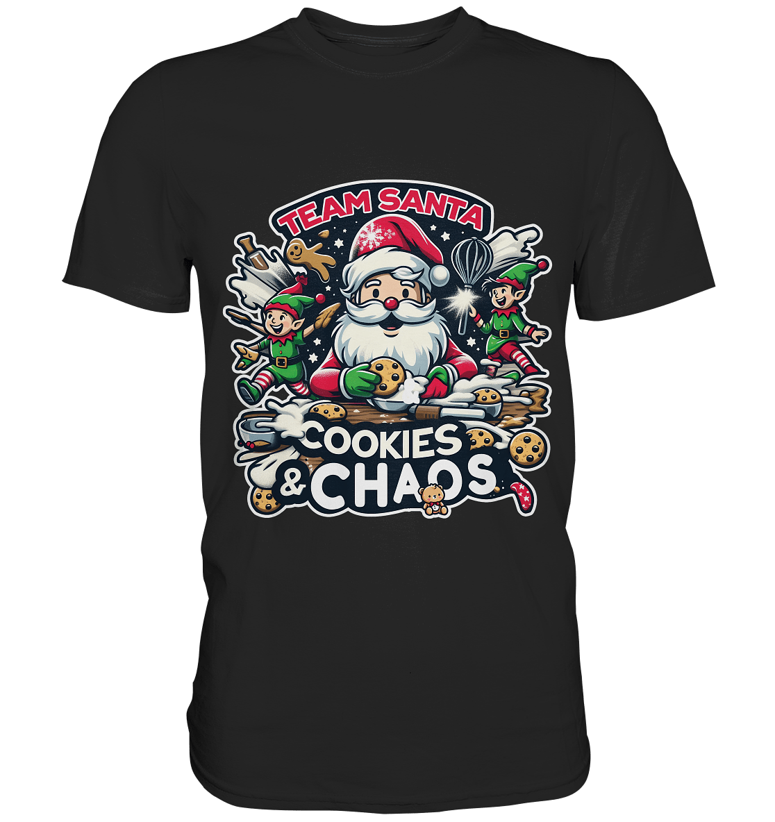 Team Santa – Cookies & Chaos! - Premium Shirt - FaunaFeels Onlineshop Unisex - Shirts