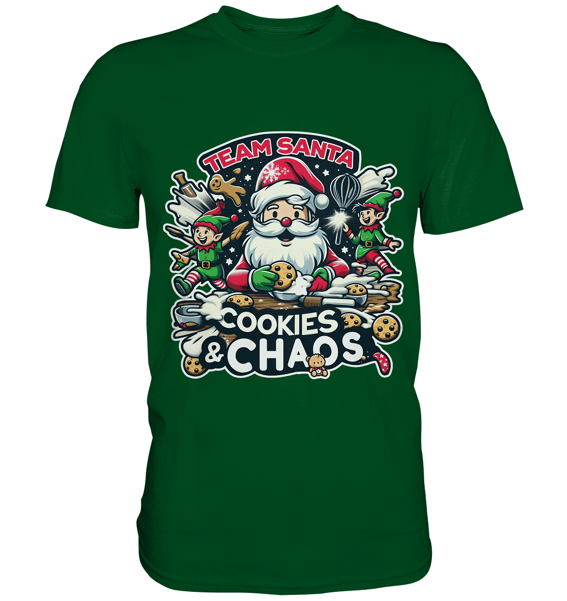 Team Santa – Cookies & Chaos! - Premium Shirt - FaunaFeels Onlineshop Unisex - Shirts