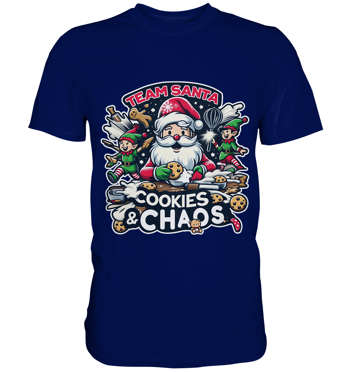Team Santa – Cookies & Chaos! - Premium Shirt - FaunaFeels Onlineshop Unisex - Shirts