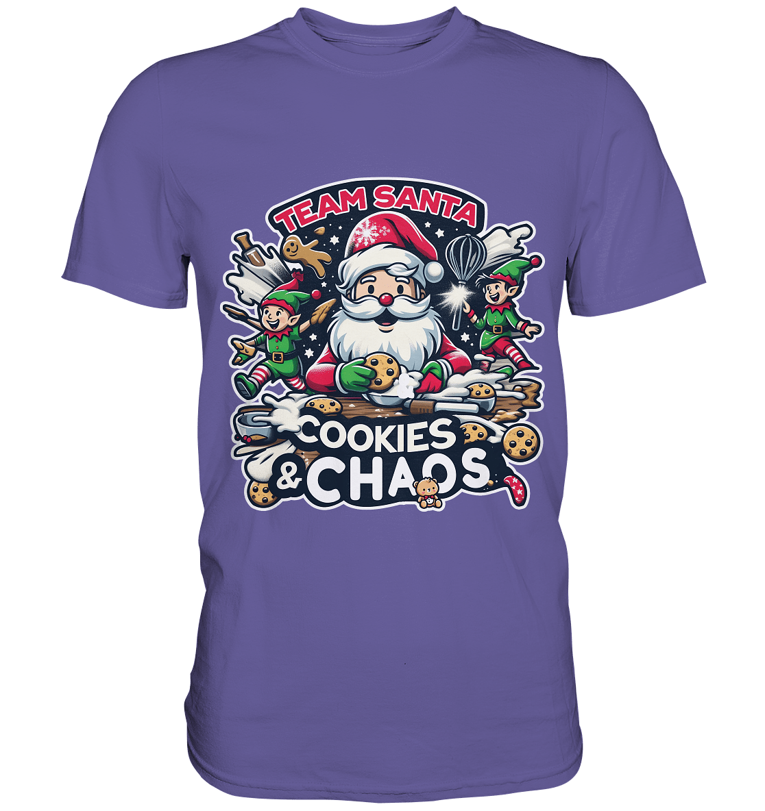 Team Santa – Cookies & Chaos! - Premium Shirt - FaunaFeels Onlineshop Unisex - Shirts