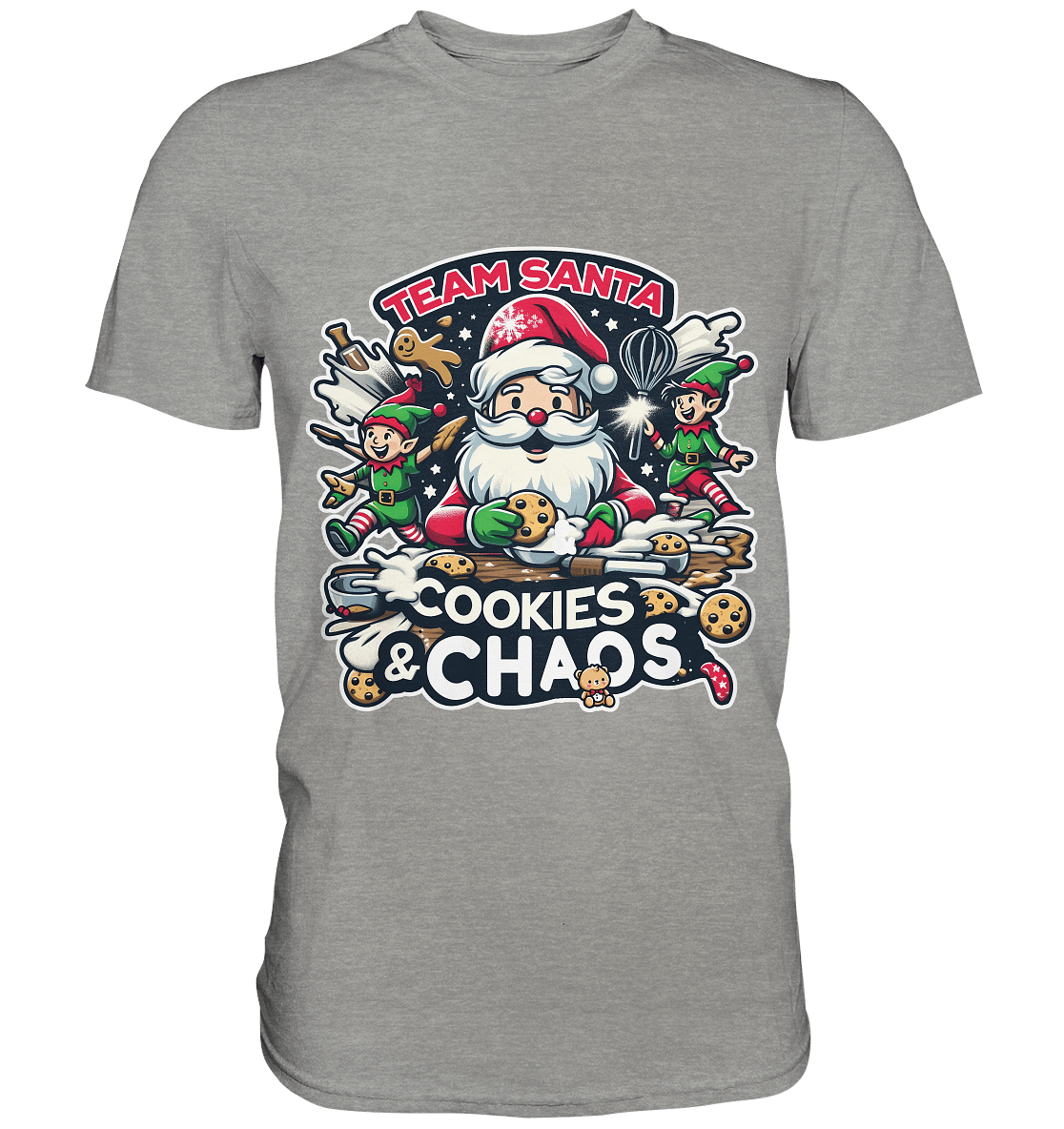 Team Santa – Cookies & Chaos! - Premium Shirt - FaunaFeels Onlineshop Unisex - Shirts