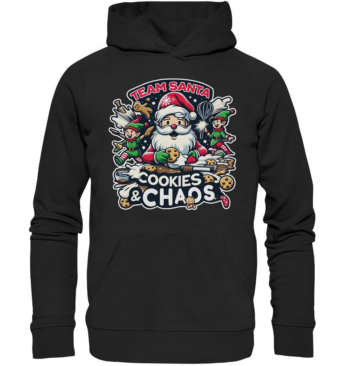 Team Santa – Cookies & Chaos! - Premium Unisex Hoodie - FaunaFeels Onlineshop Hoodies