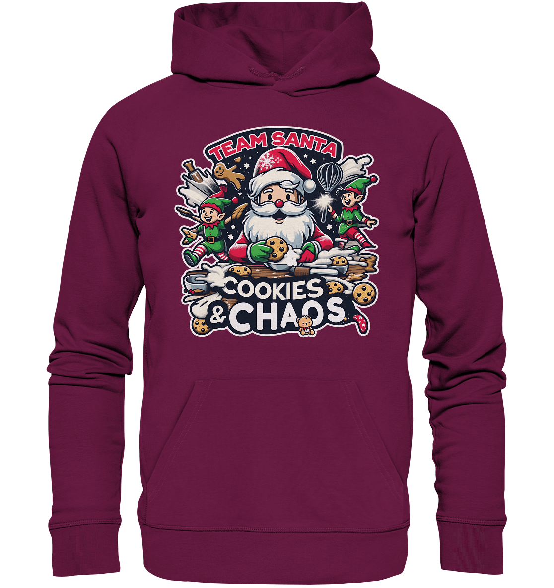 Team Santa – Cookies & Chaos! - Premium Unisex Hoodie - FaunaFeels Onlineshop Hoodies