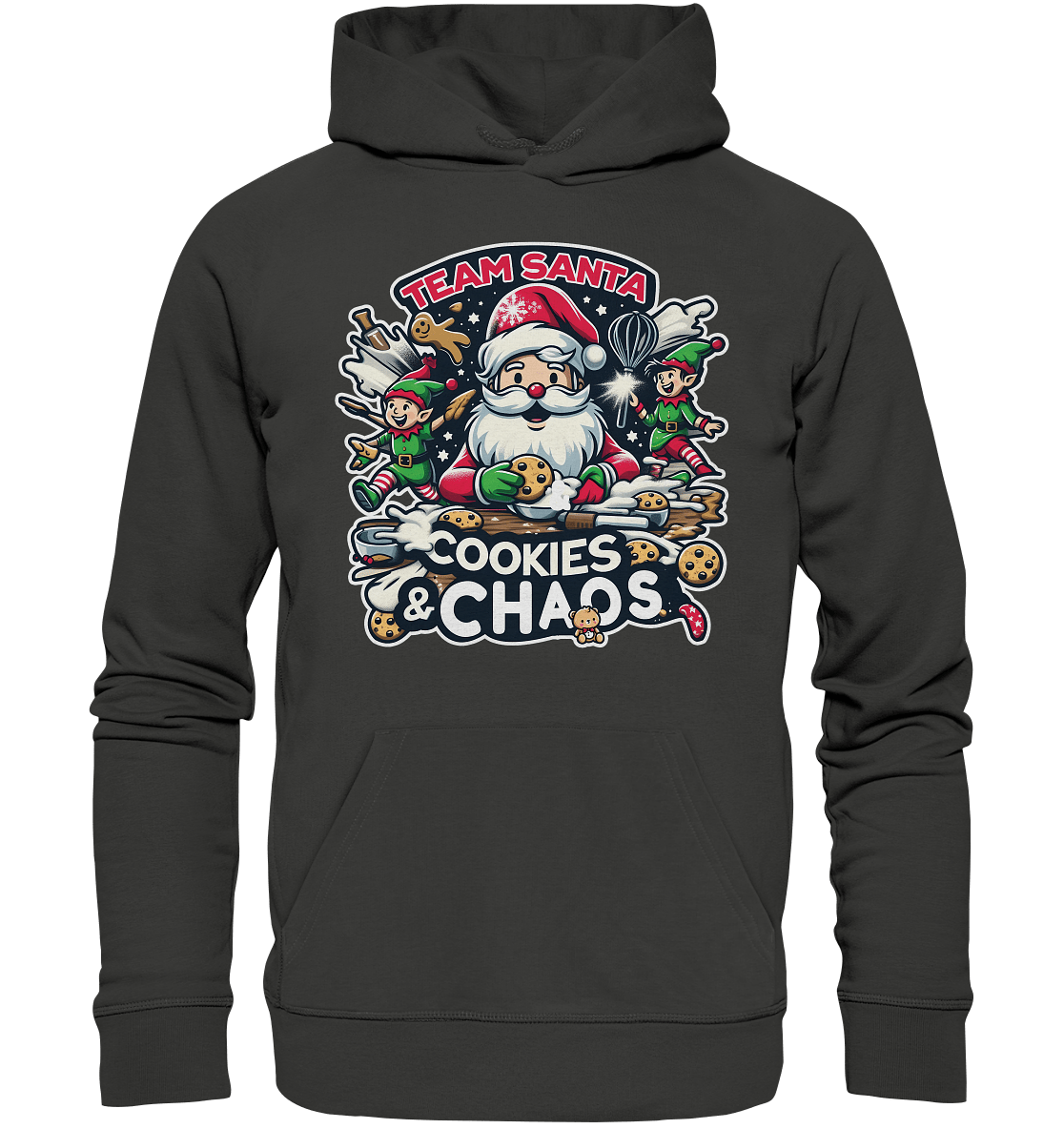 Team Santa – Cookies & Chaos! - Premium Unisex Hoodie - FaunaFeels Onlineshop Hoodies