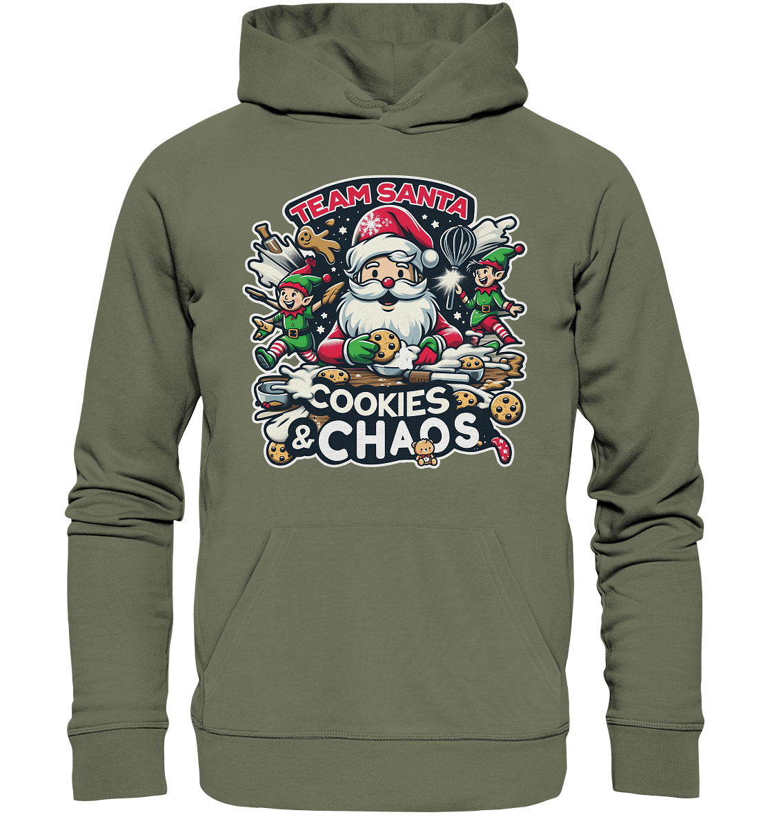 Team Santa – Cookies & Chaos! - Premium Unisex Hoodie - FaunaFeels Onlineshop Hoodies