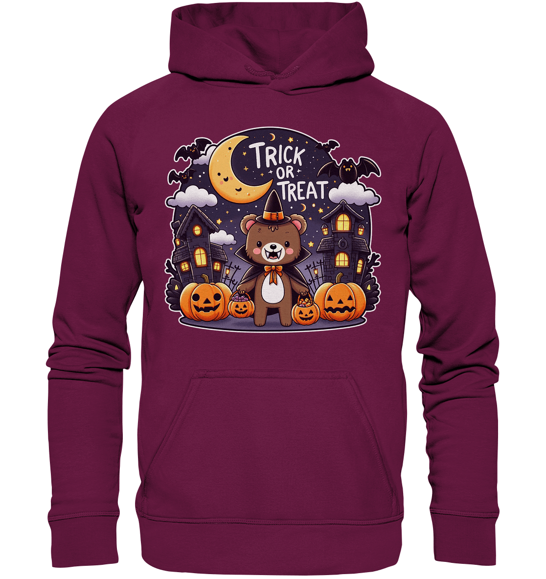 Trick or Treat – Der süßeste Bär auf Gruselmission! - Kids Premium Hoodie - FaunaFeels Onlineshop Kids & Babys