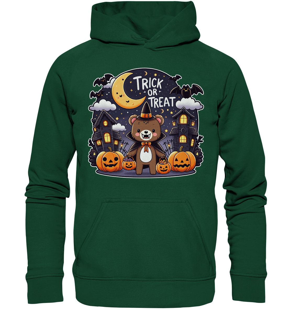 Trick or Treat – Der süßeste Bär auf Gruselmission! - Kids Premium Hoodie - FaunaFeels Onlineshop Kids & Babys