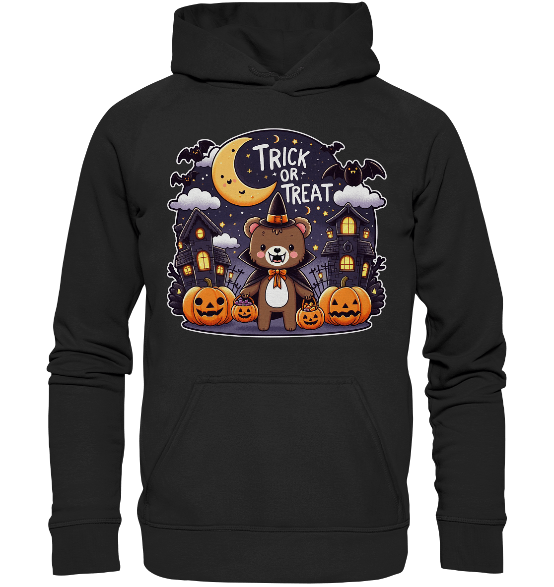 Trick or Treat – Der süßeste Bär auf Gruselmission! - Kids Premium Hoodie - FaunaFeels Onlineshop Kids & Babys
