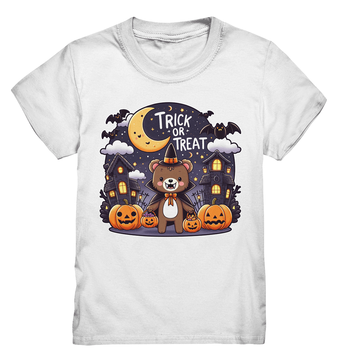 Trick or Treat – Der süßeste Bär auf Gruselmission! - Kids Premium Shirt - FaunaFeels Onlineshop Kids & Babys