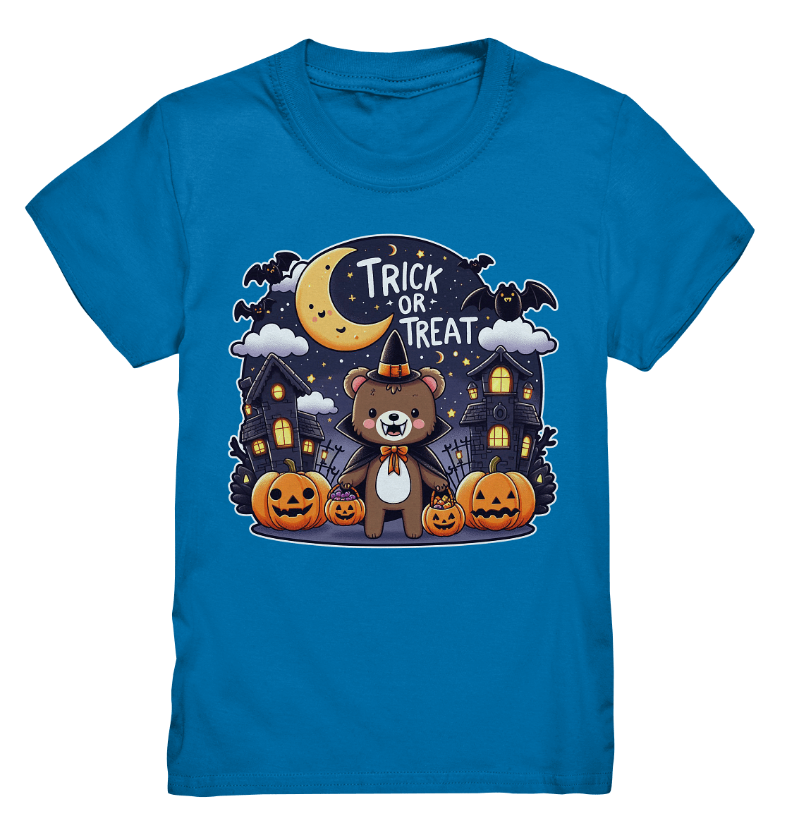 Trick or Treat – Der süßeste Bär auf Gruselmission! - Kids Premium Shirt - FaunaFeels Onlineshop Kids & Babys