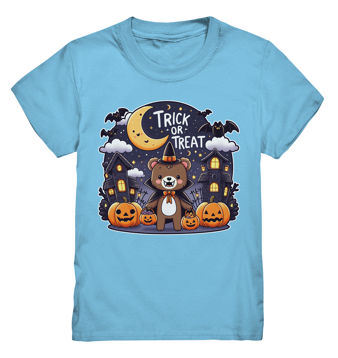 Trick or Treat – Der süßeste Bär auf Gruselmission! - Kids Premium Shirt - FaunaFeels Onlineshop Kids & Babys